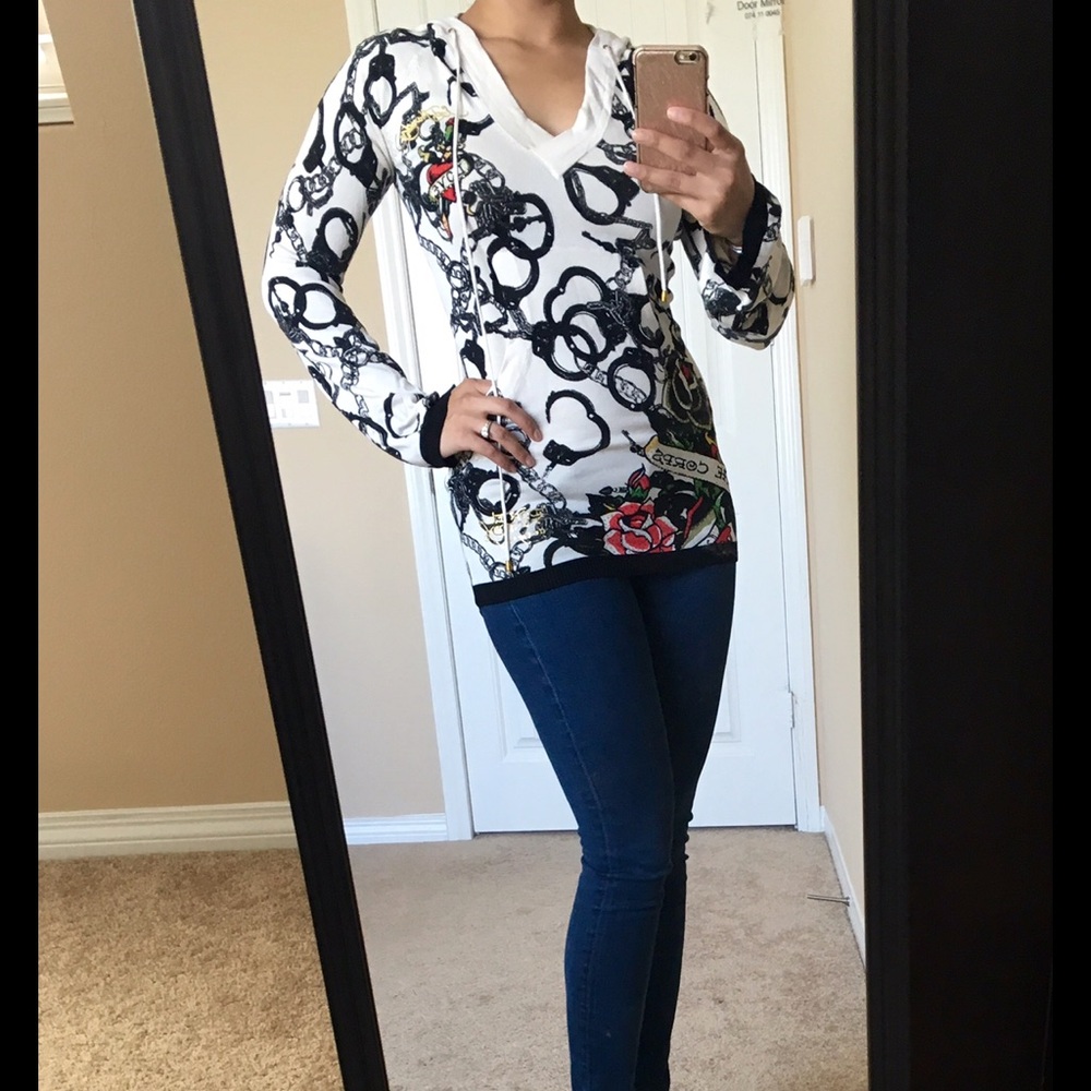 Ed Hardy Hoodie Sweater Shirt (Sz S, NWOT)